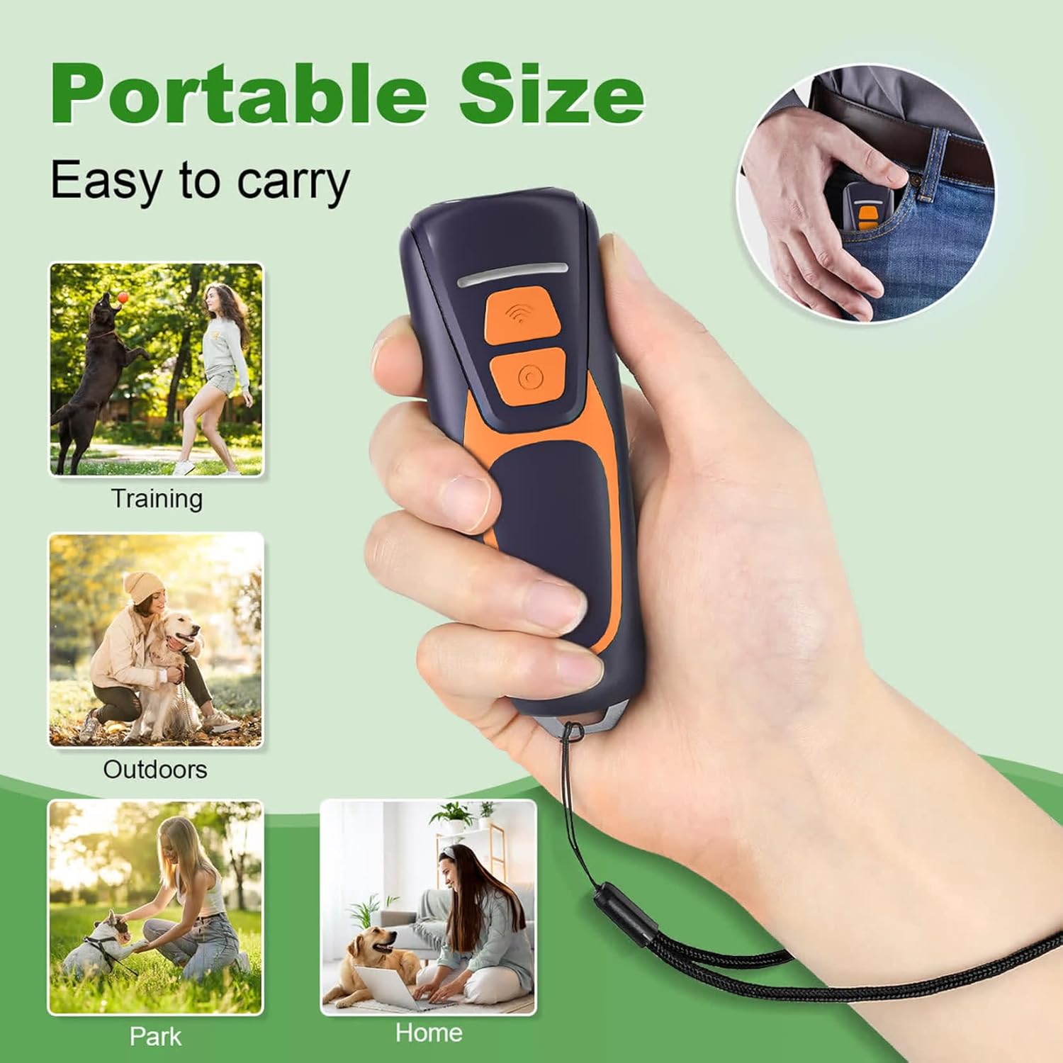 Thumbnail 2 de Honey Paws Ultrasonic Anti Barking Device for Dogs – 50ft Range, Rechargeable