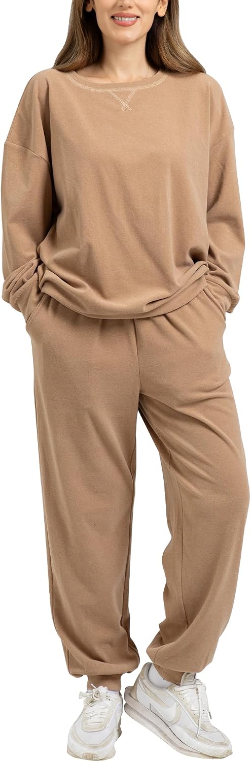 Detalle de Winthome Women's 2-Piece Fleece Sweatsuit Set