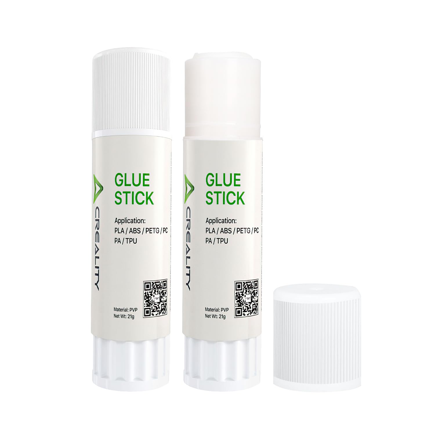 Detalle de Creality 3D-printerlijmstift, 2-pack PVP voor betere hechting op het printbed