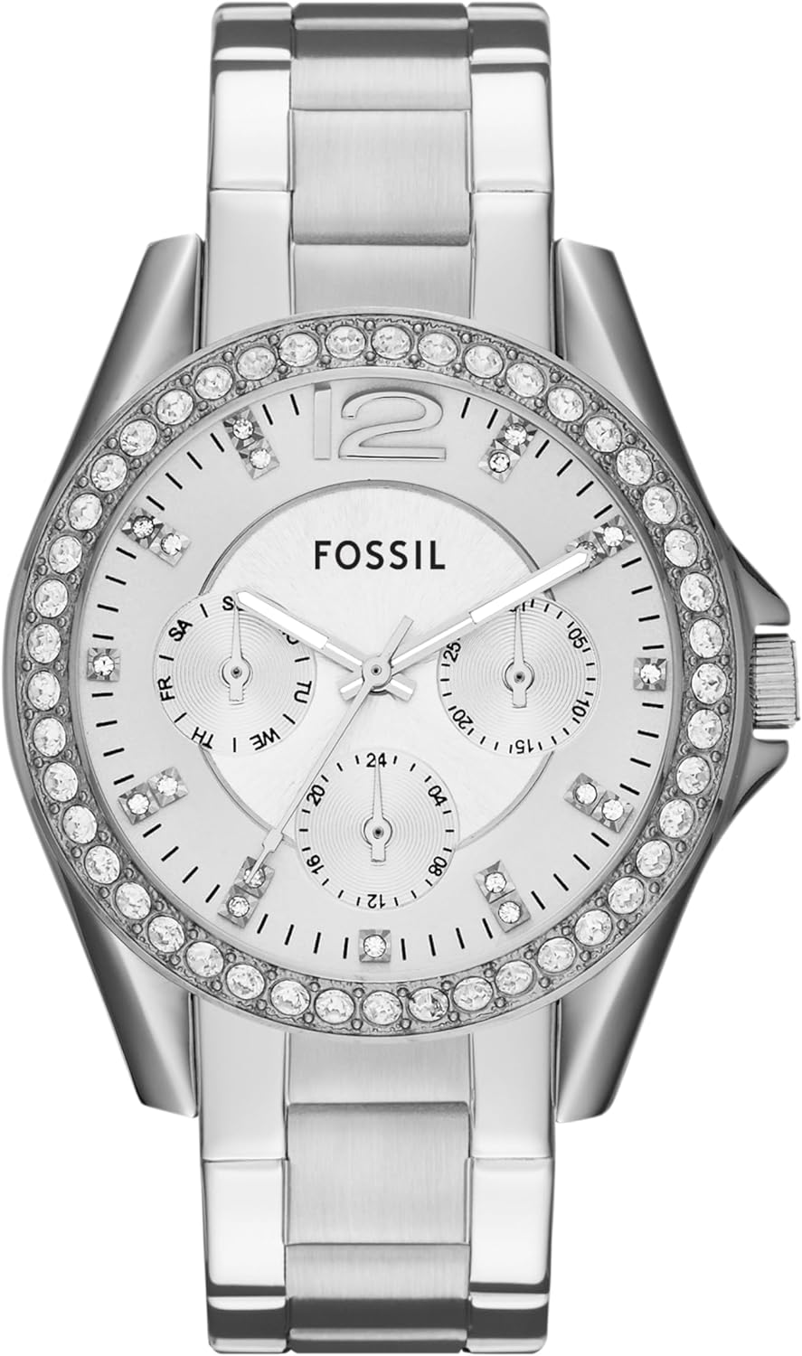 Thumbnail 5 de FOSSIL Riley Damen-Armbanduhr – Quarz Chronograph, 38 mm, Edelstahl oder Lederarmband