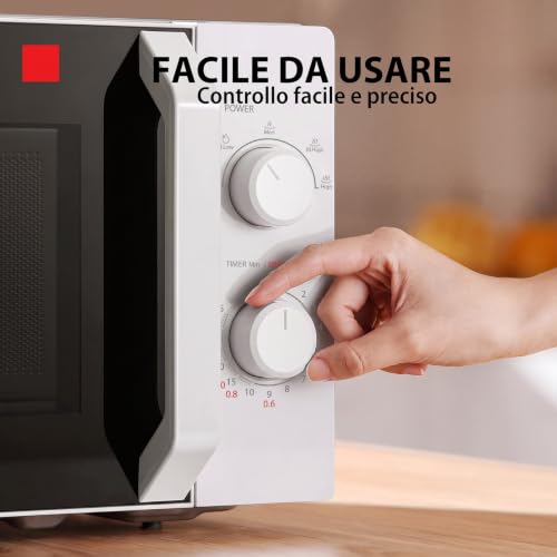 Thumbnail 6 de Toshiba MW2-MM20P(WH) – Microonde da 20 L, 800 W, 5 livelli di potenza e scongelamento rapido