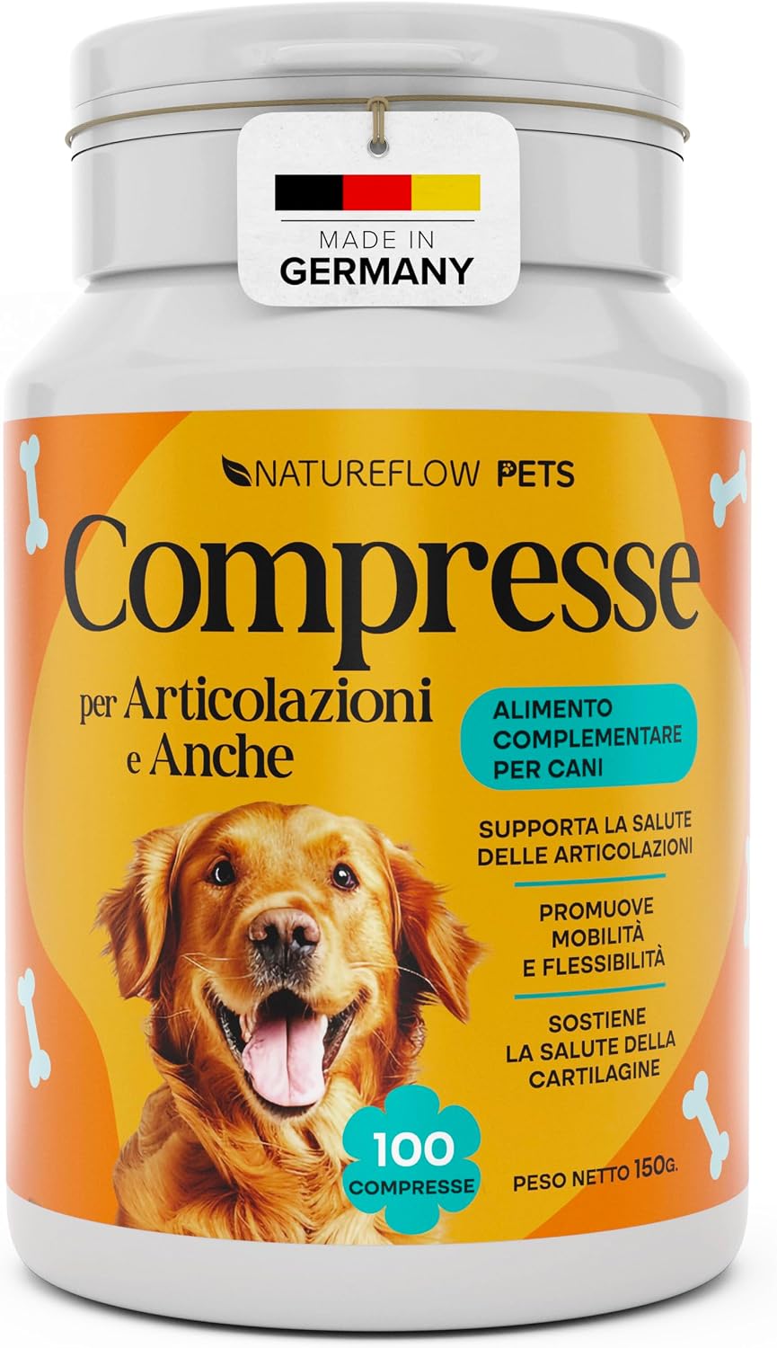 PLURIPREMIATO Integratore Articolazioni per Cani 100 compresse