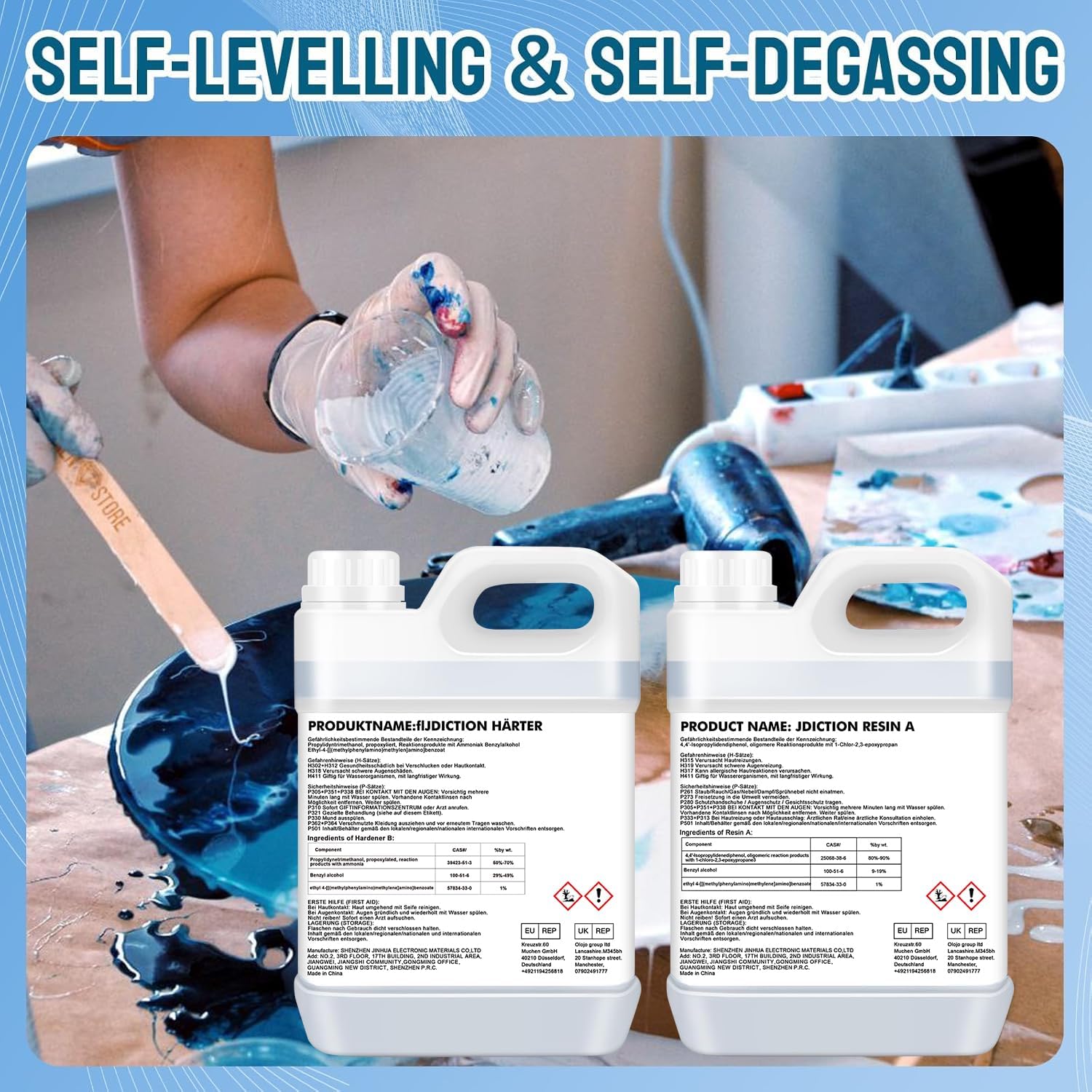 Detalle 2 de JDiction High Gloss Epoxy Resin 4.5L