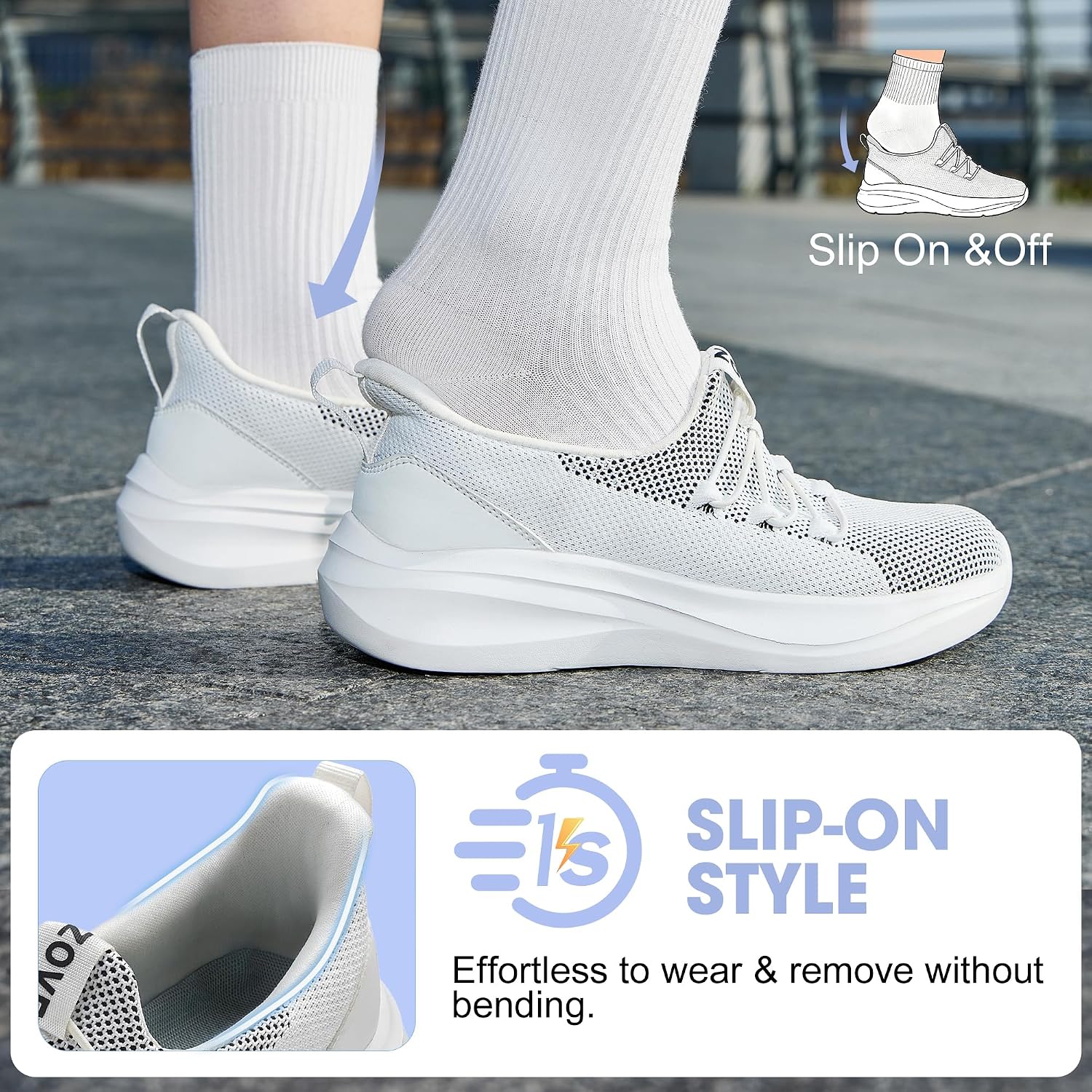 Thumbnail 2 de ZOVE Slip-On Sneakers with EVA Sole
