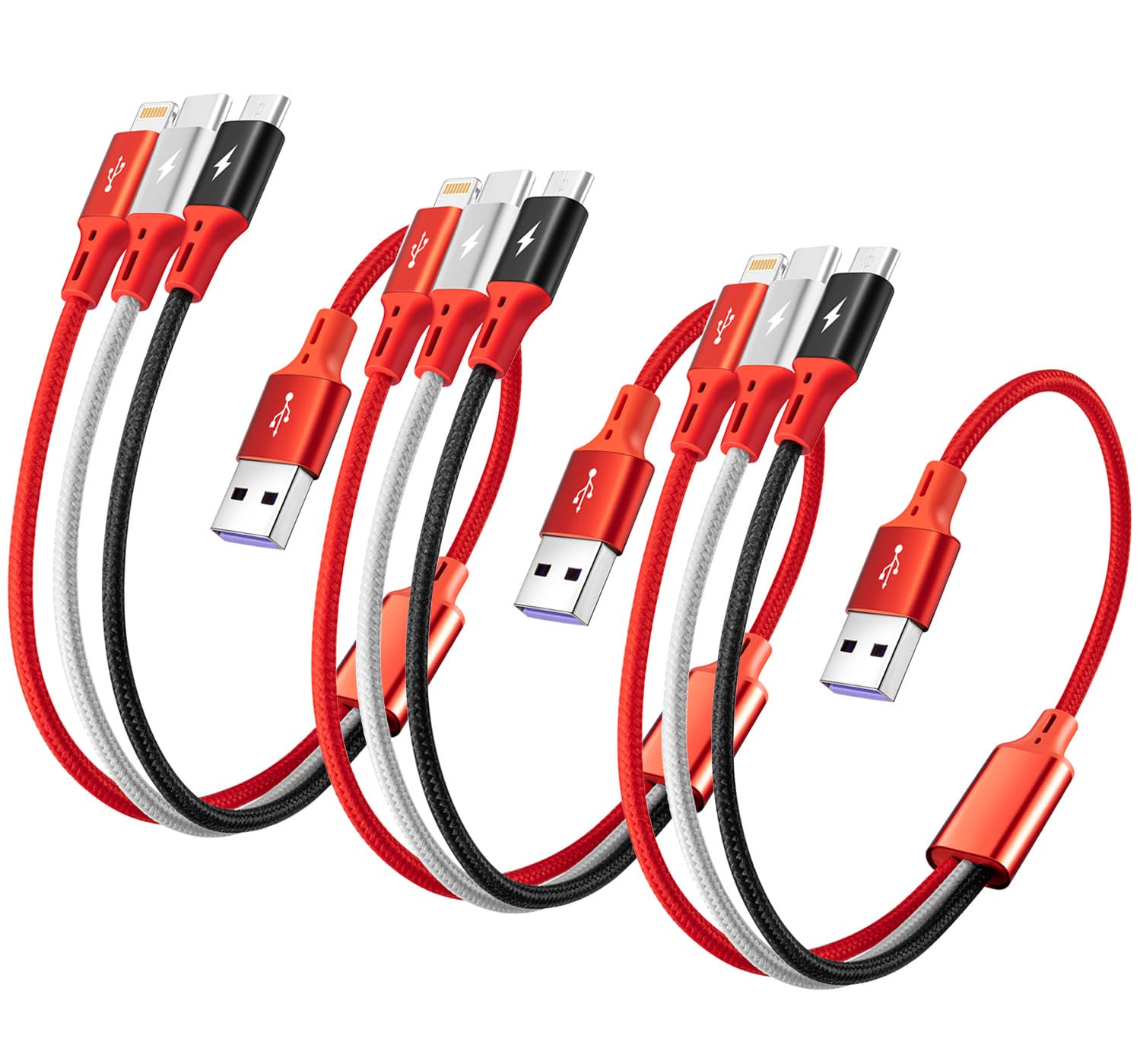 Thumbnail 6 de 2Pack Multi Charging Cable 3.3ft