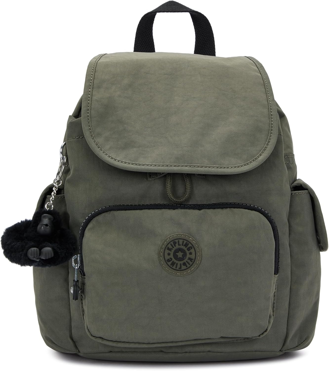 Detalle de Kipling City Pack Mini Mochila Pequeña 🌿 - Green Moss