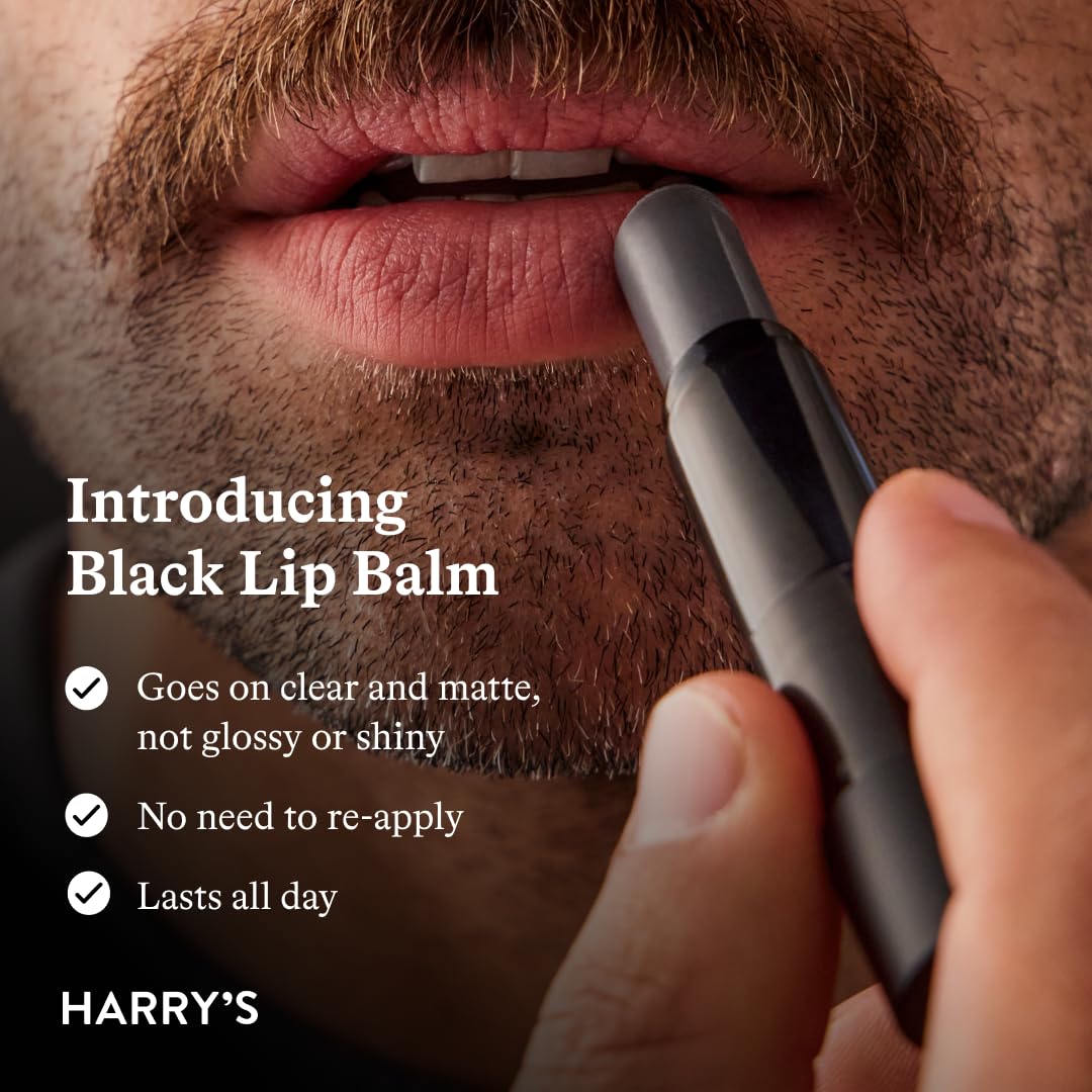 Detalle de Harry's Black Lip Balm 5-Pack hydrating lip balm ๐