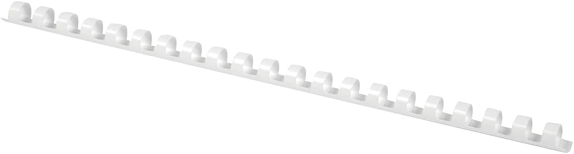 Thumbnail 3 de OFFICE PRODUCTS Plastik-Binderücken 8 mm, DIN A4, weiß – 100 Stück (45 Blatt)