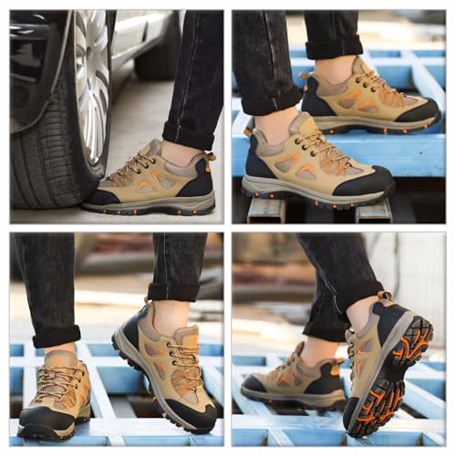Detalle 2 de Chaussures de sécurité CYKYGGO pour hommes et femmes – légère et kaki, EU 37