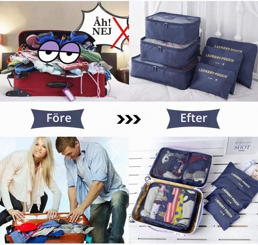Thumbnail 4 de Vicloon packningsset, 8 delar, storlek L med skopåsar och nätpaneler