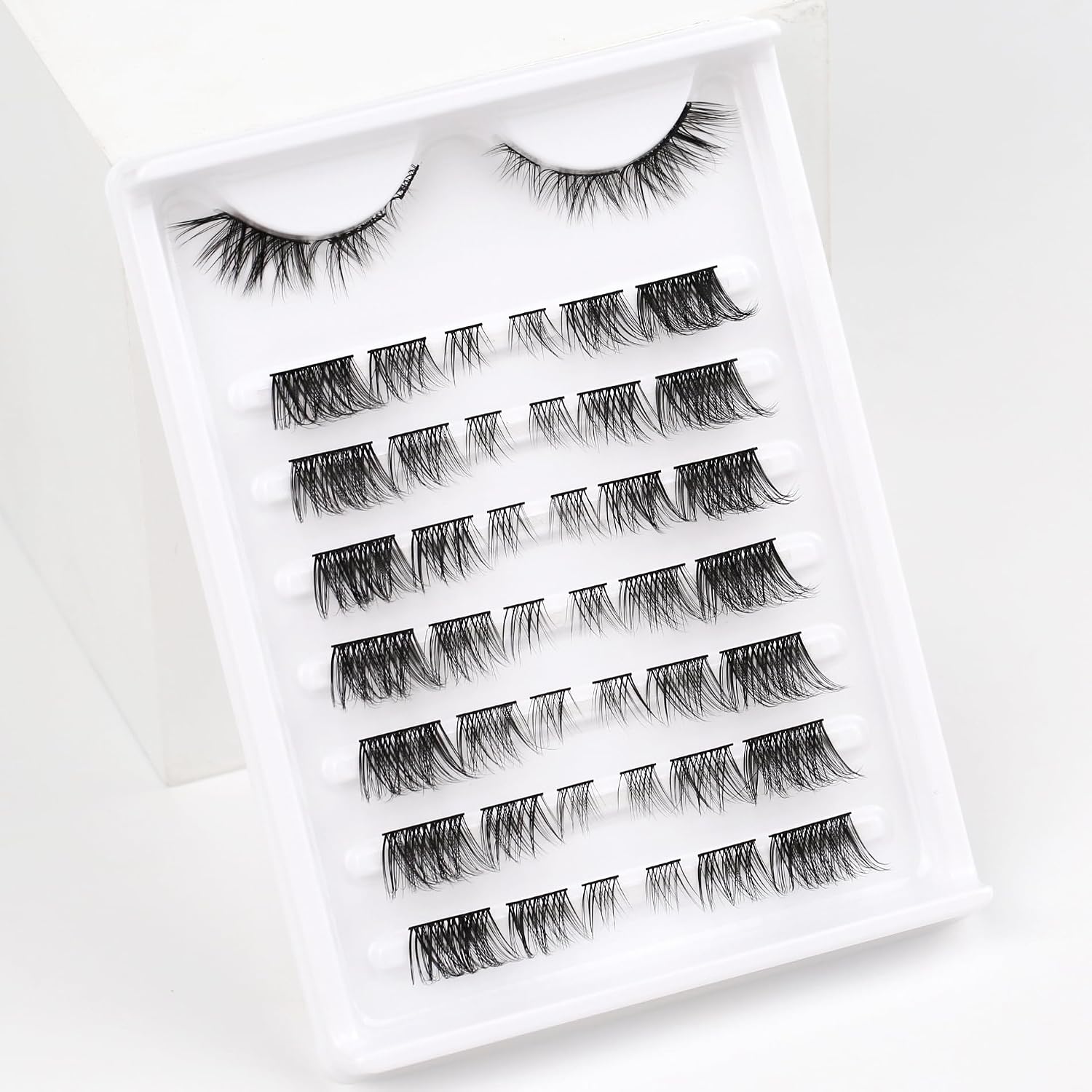 Thumbnail 6 de Wimpern Cat Eye Cluster Lashes – Siligli Cat-Eye Look, 8–13 mm, 64 Stück (8 Paar)