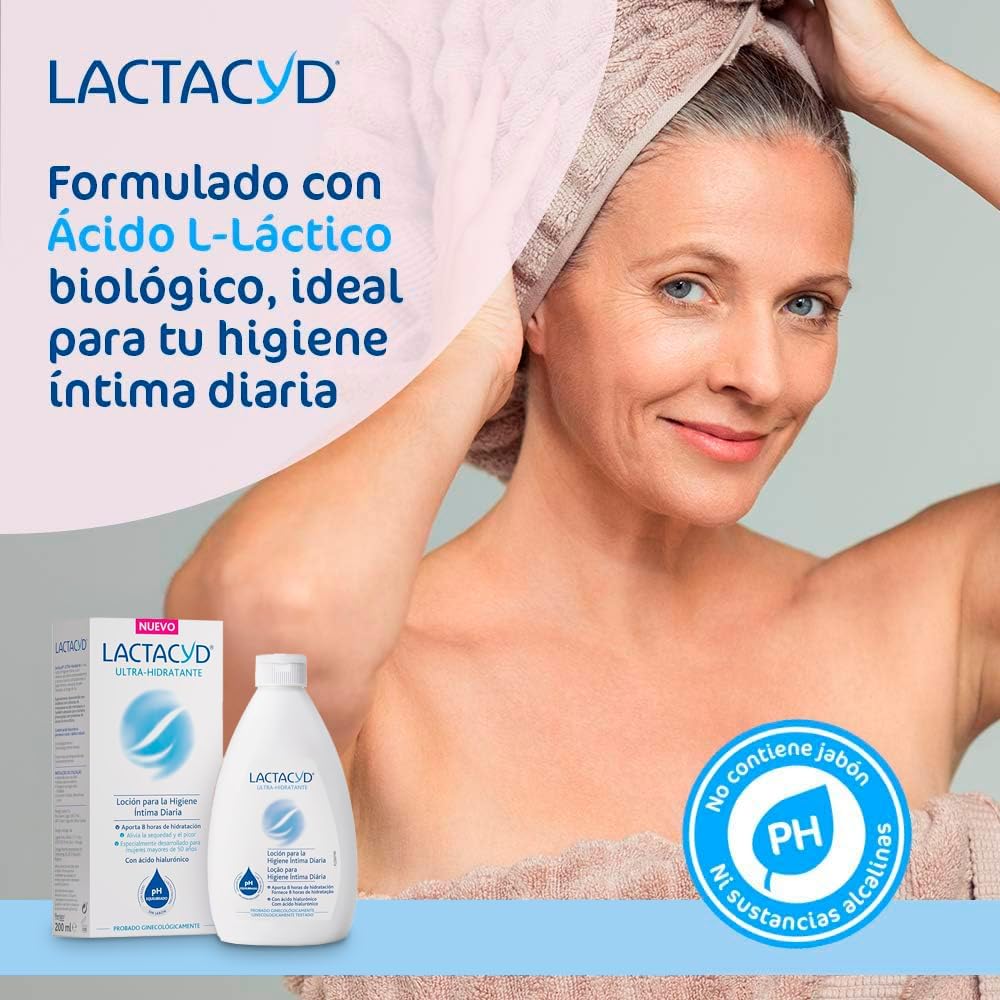 Detalle 2 de Lactacid Hygiene Intima Hydratante, 200 ml – milde Reinigung mit L-Milchsäure