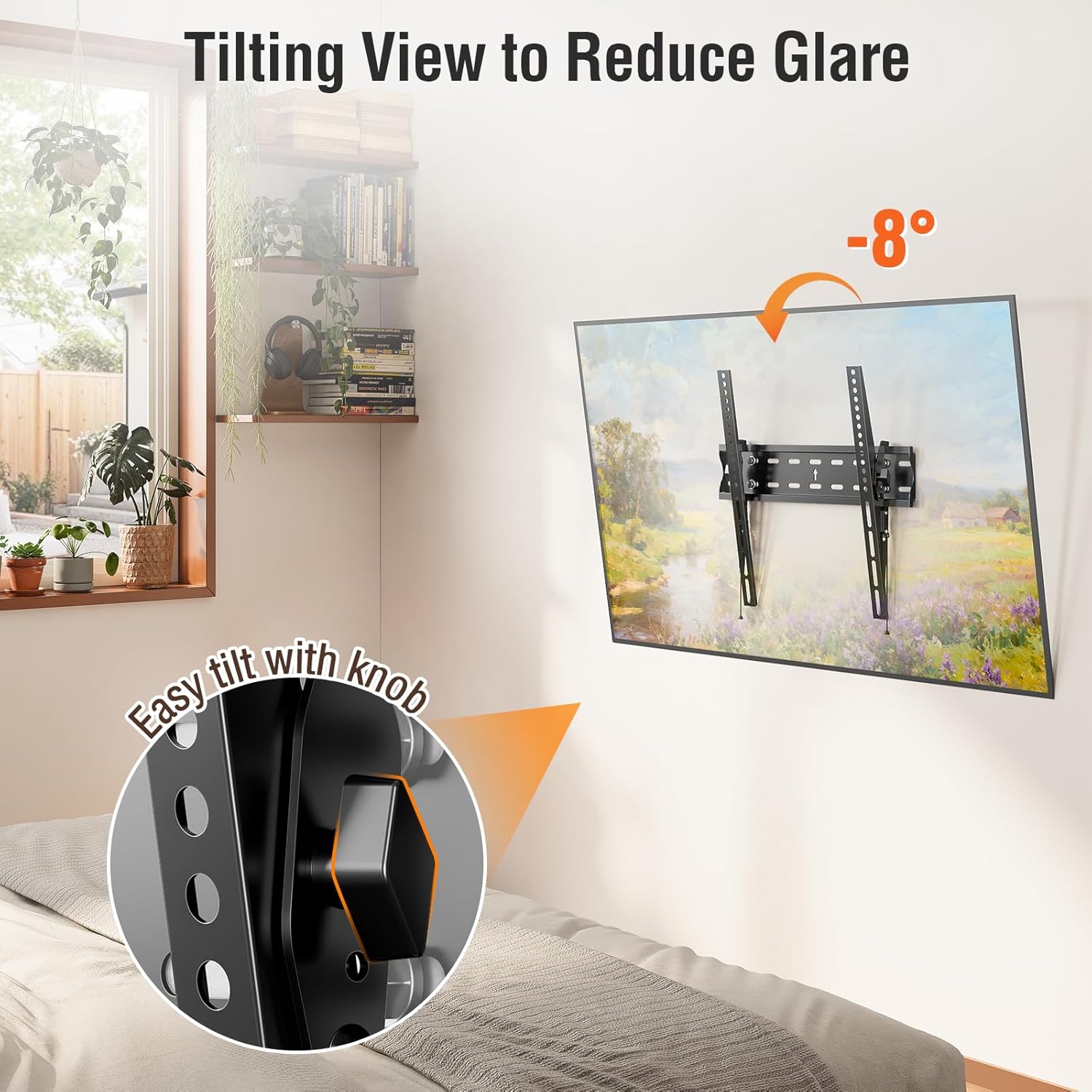 Detalle 2 de ELIVED EV007 Tilt TV Wall Bracket 60-inch, 45kg capacity