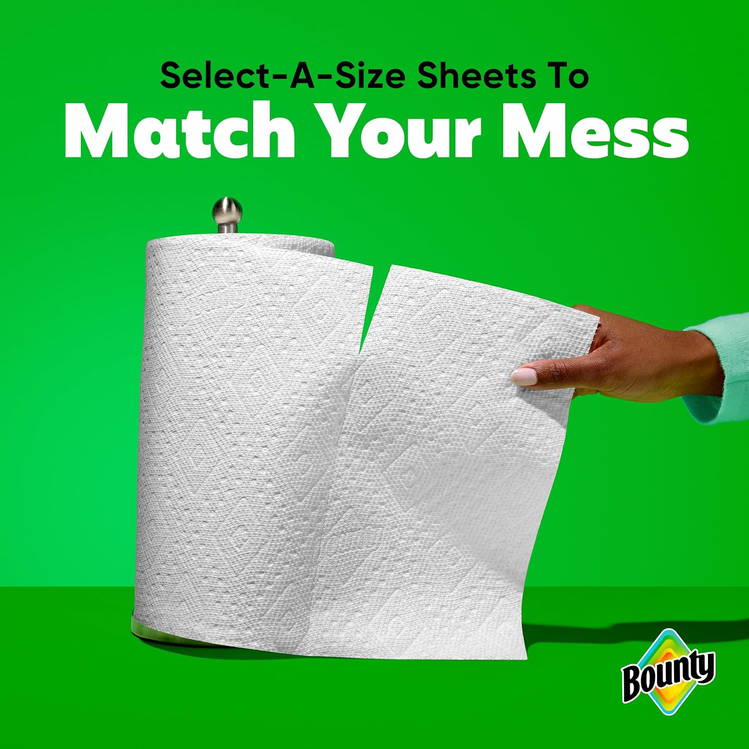 Detalle de Bounty Select-A-Size Paper Towels, White, 8 Triple Rolls (24 Regular Rolls)