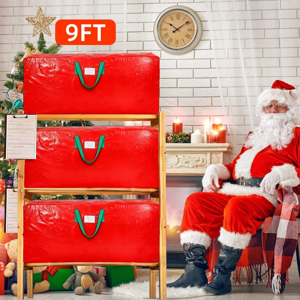 Detalle 2 de KRYSTY Durable Large Christmas Tree Storage Bag 9 ft 🎄