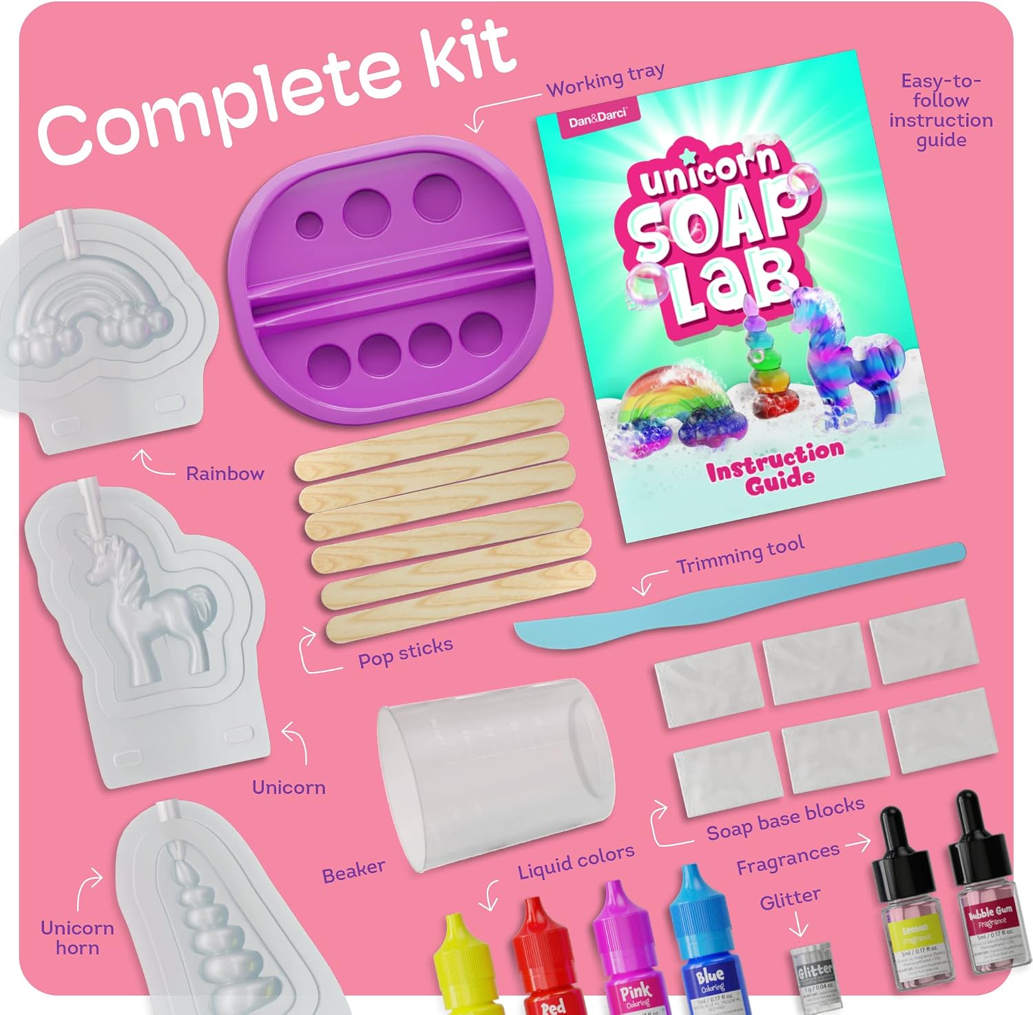 Thumbnail 1 de Dan&Darci Unicorn Soap Making Kit 6+ 🎨