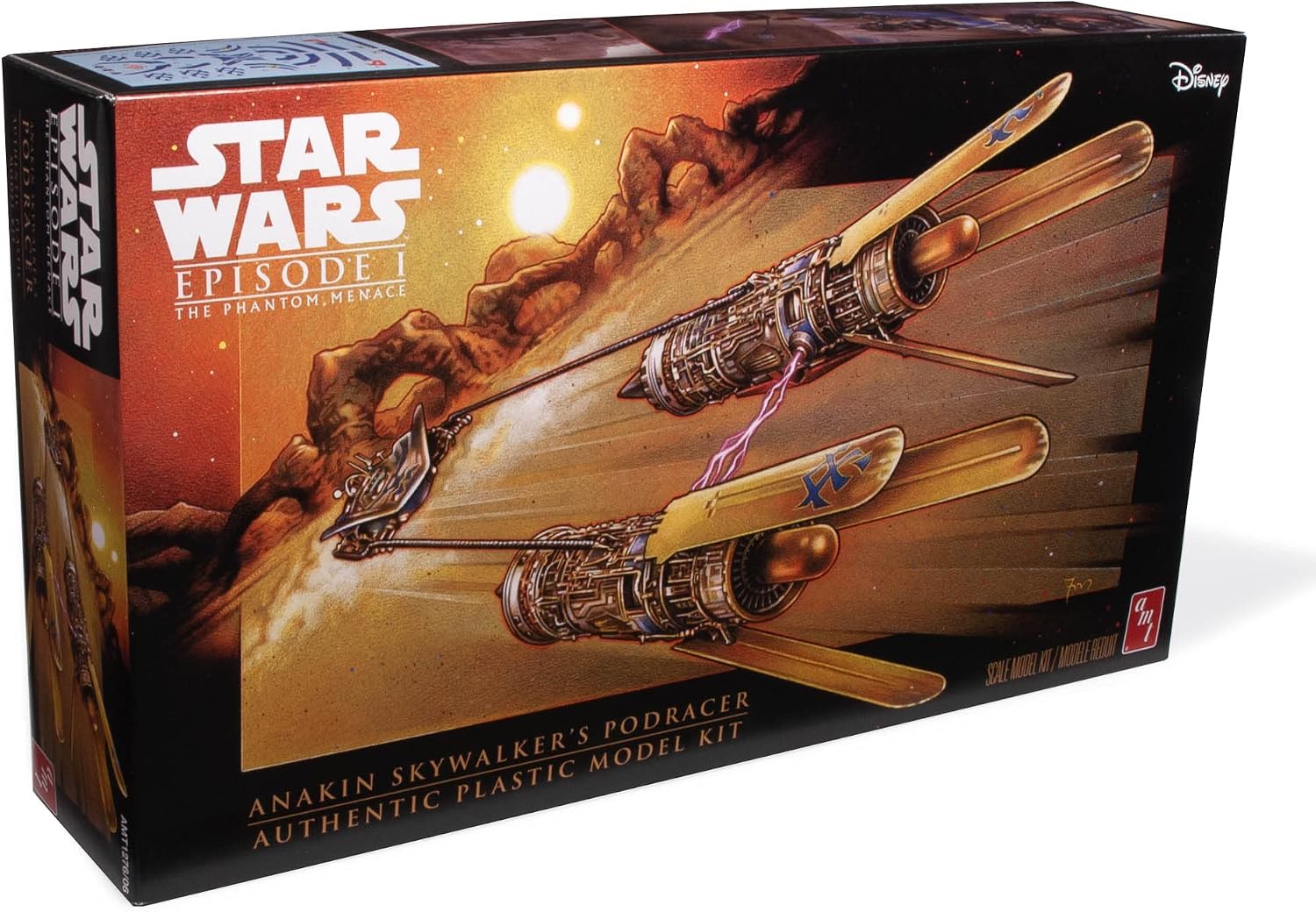 Detalle de AMT スター・ウォーズ/ファントム・メナス アナキンのポッドレーサー 1/32スケール 154パーツ