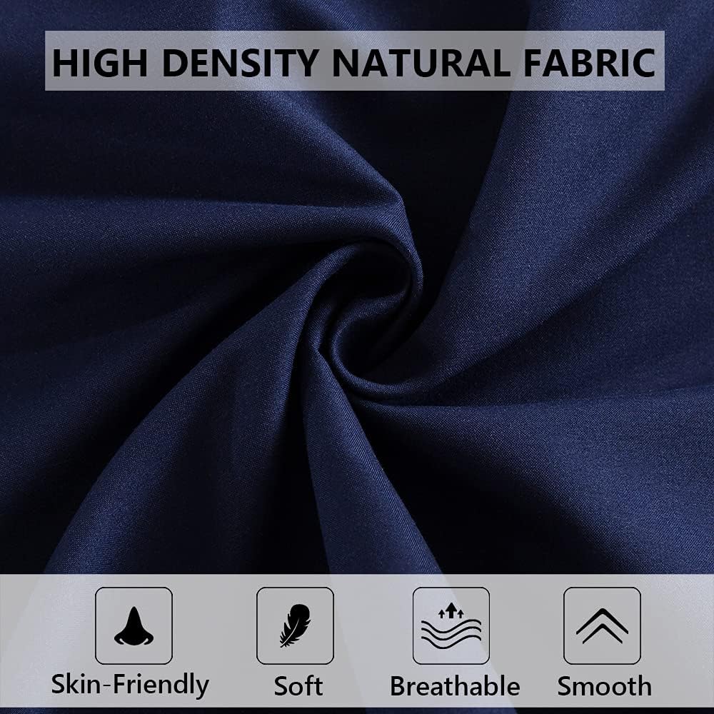 Detalle 1 de ELNIDO QUEEN Body Pillow, 20 x 54 in, Navy Blue with Removable Cover