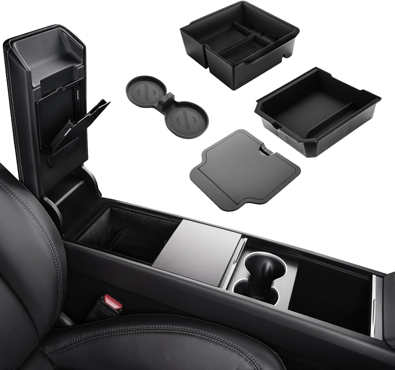 Tesla-Compatible Centre Console Organizer Set, Model Y Juniper