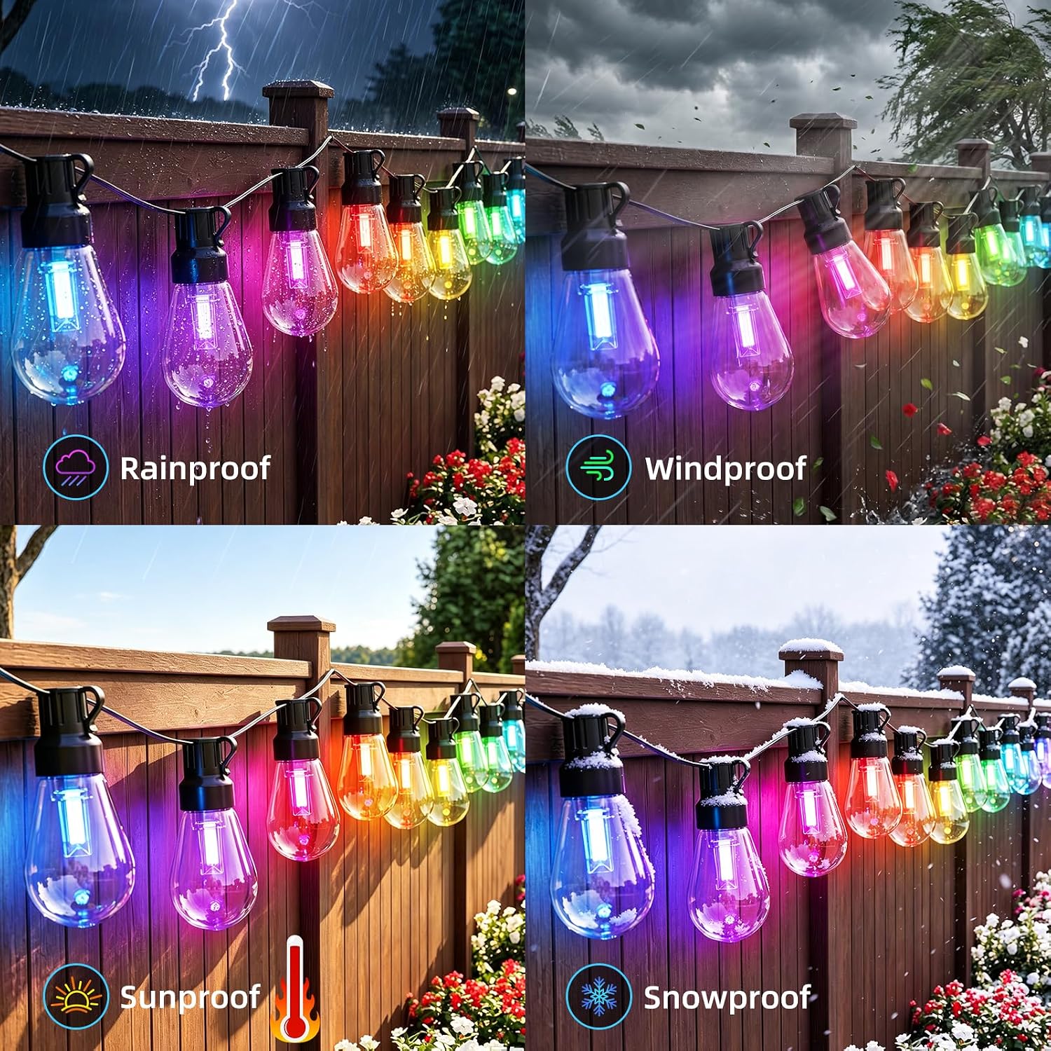 Thumbnail 6 de Outdoor String Lights, 200 ft