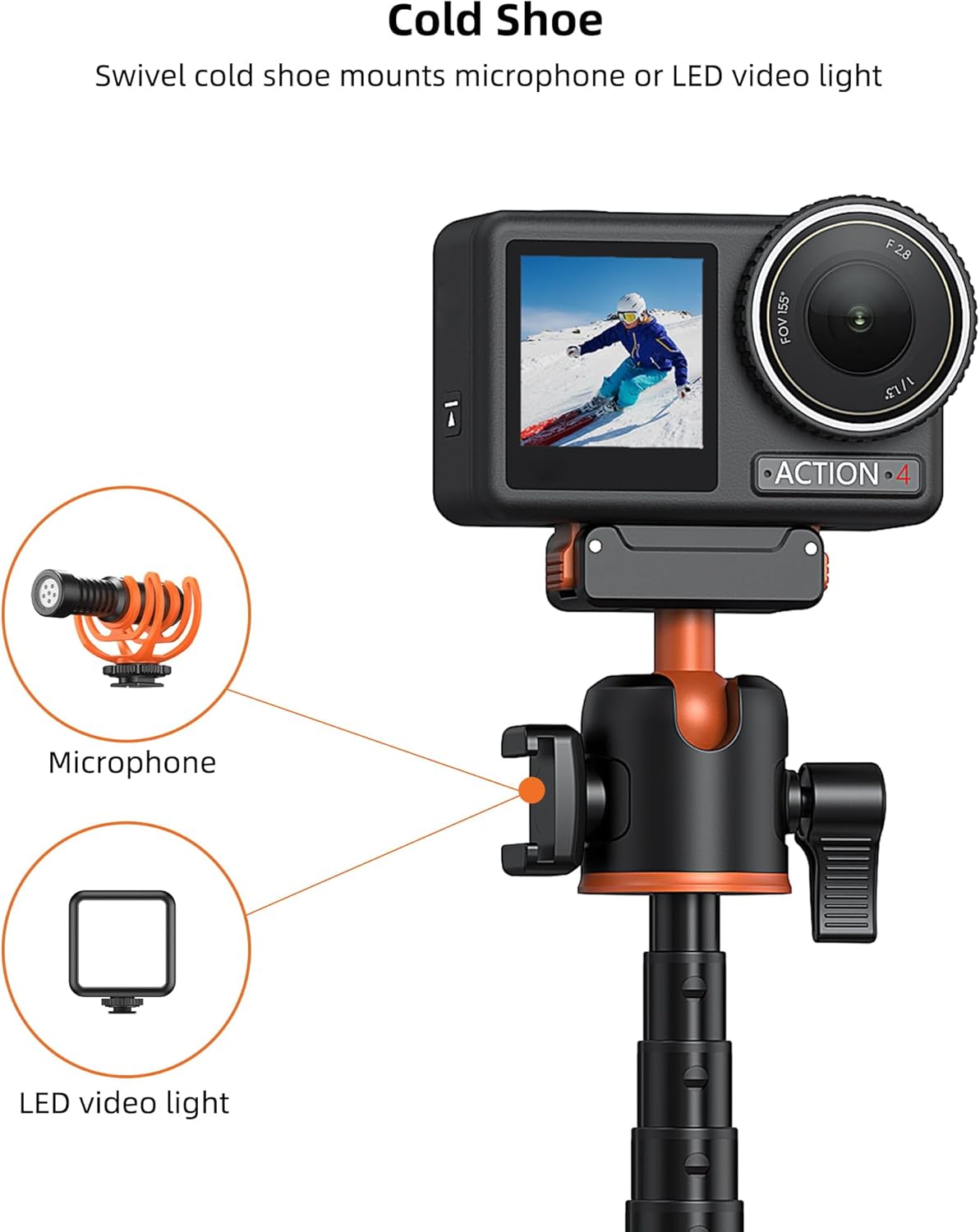Thumbnail 5 de DJI Osmo Action 21" Mini Tripod Selfie Stick
