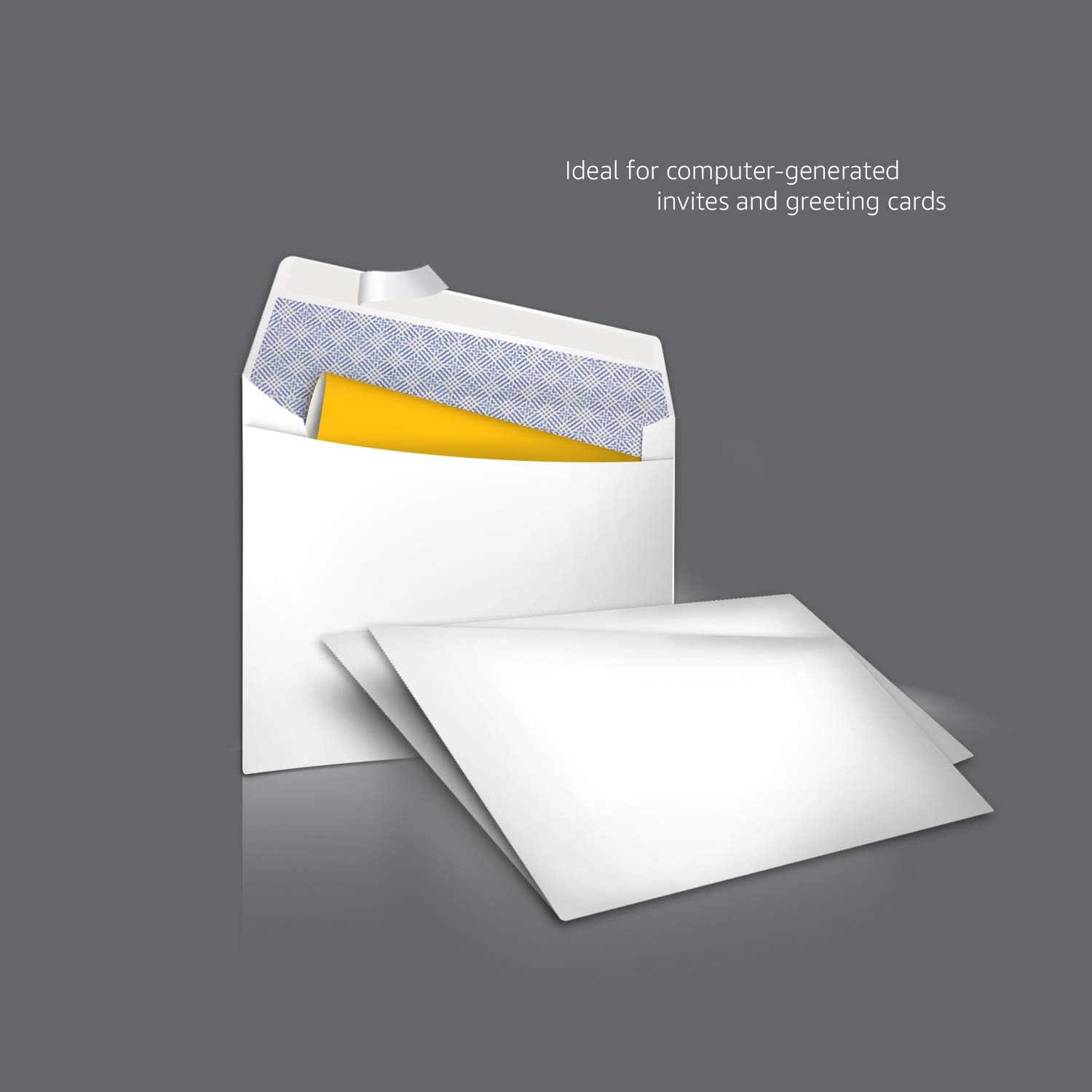 Detalle de Amazon Basics #6 3/4 Security Tint Envelopes with Peel & Seal, 300-Pack