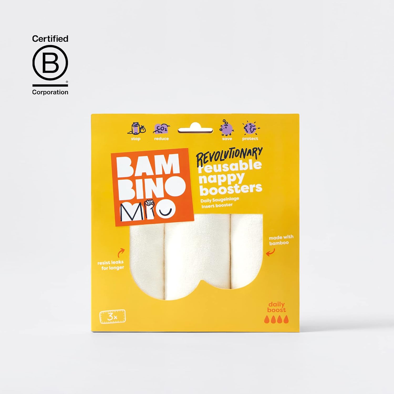 Thumbnail 1 de Bambino Mio Daily Boost – Inserciones suaves para pañales reutilizables