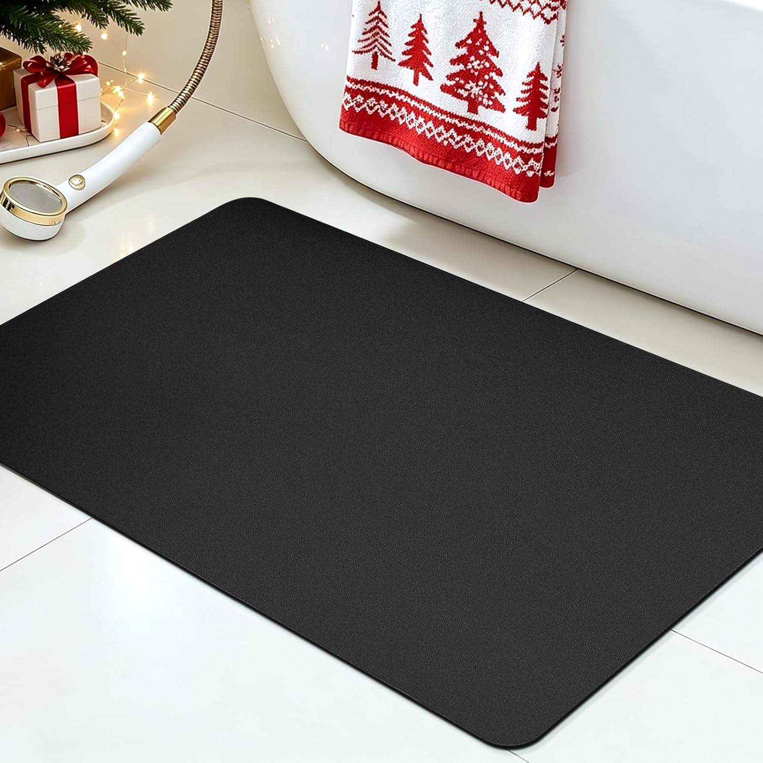 Detalle de Ultra Thin Bath Mat with Non Slip Backing 24x17"