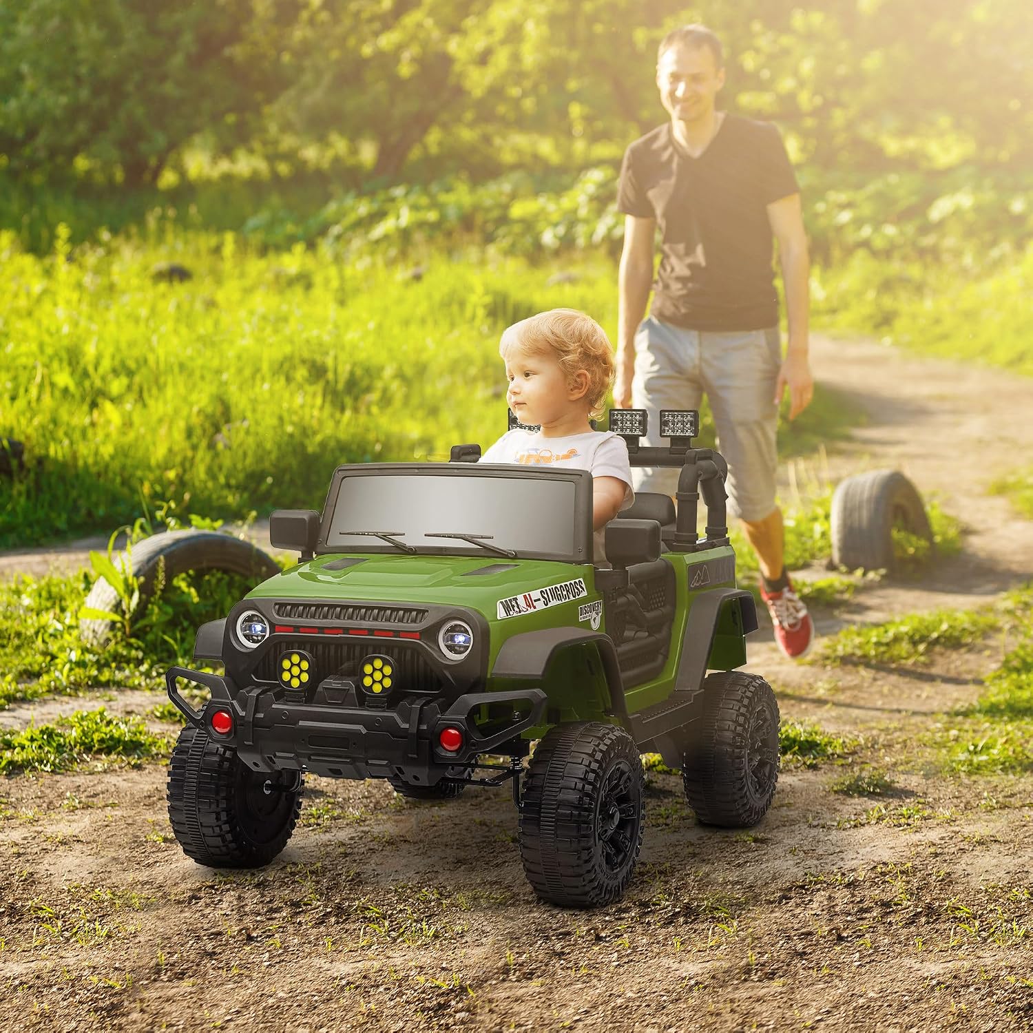 Detalle 2 de AIYAPLAY Voiture électrique Enfants UTV 12V