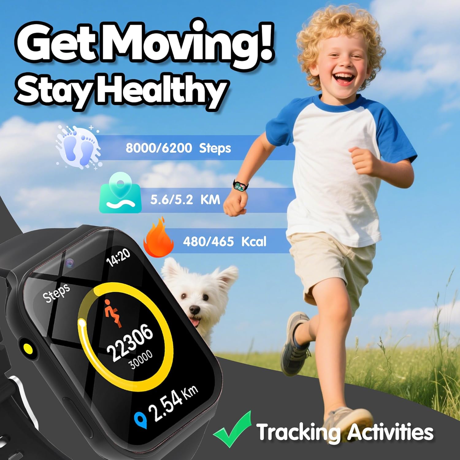 Detalle 2 de Kids Smart Watch for Girls Boys: A Practical First Tech Companion for Active Kids