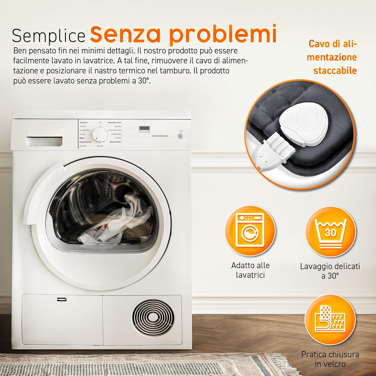 Thumbnail 2 de sinnlein Cintura Termica per Schiena e Reni – Cintura Riscaldante 100W con 3 impostazioni e spegnimento automatico