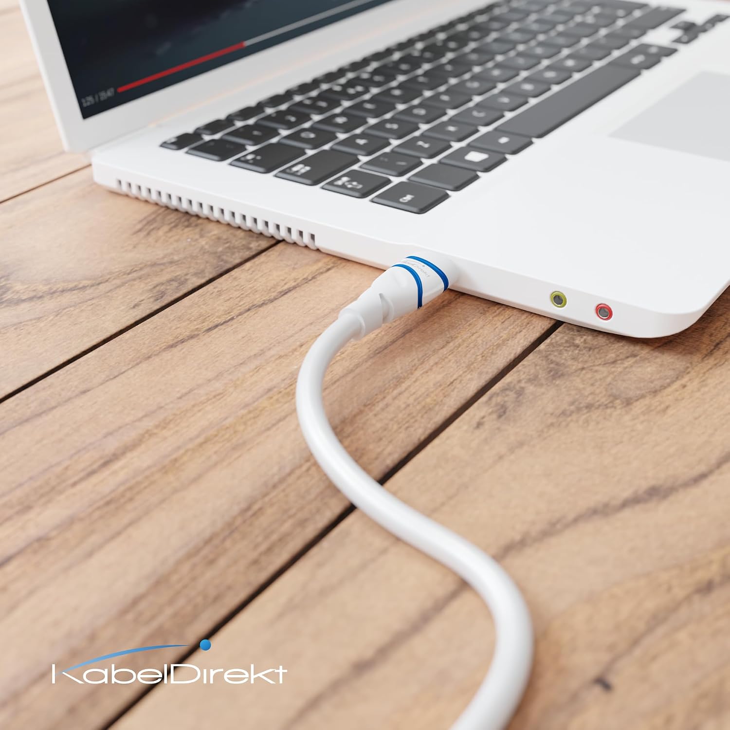 Thumbnail 3 de KabelDirekt – Câble HDMI 2.1b Ultra High Speed 4 m, certifié 10K/8K, blanc