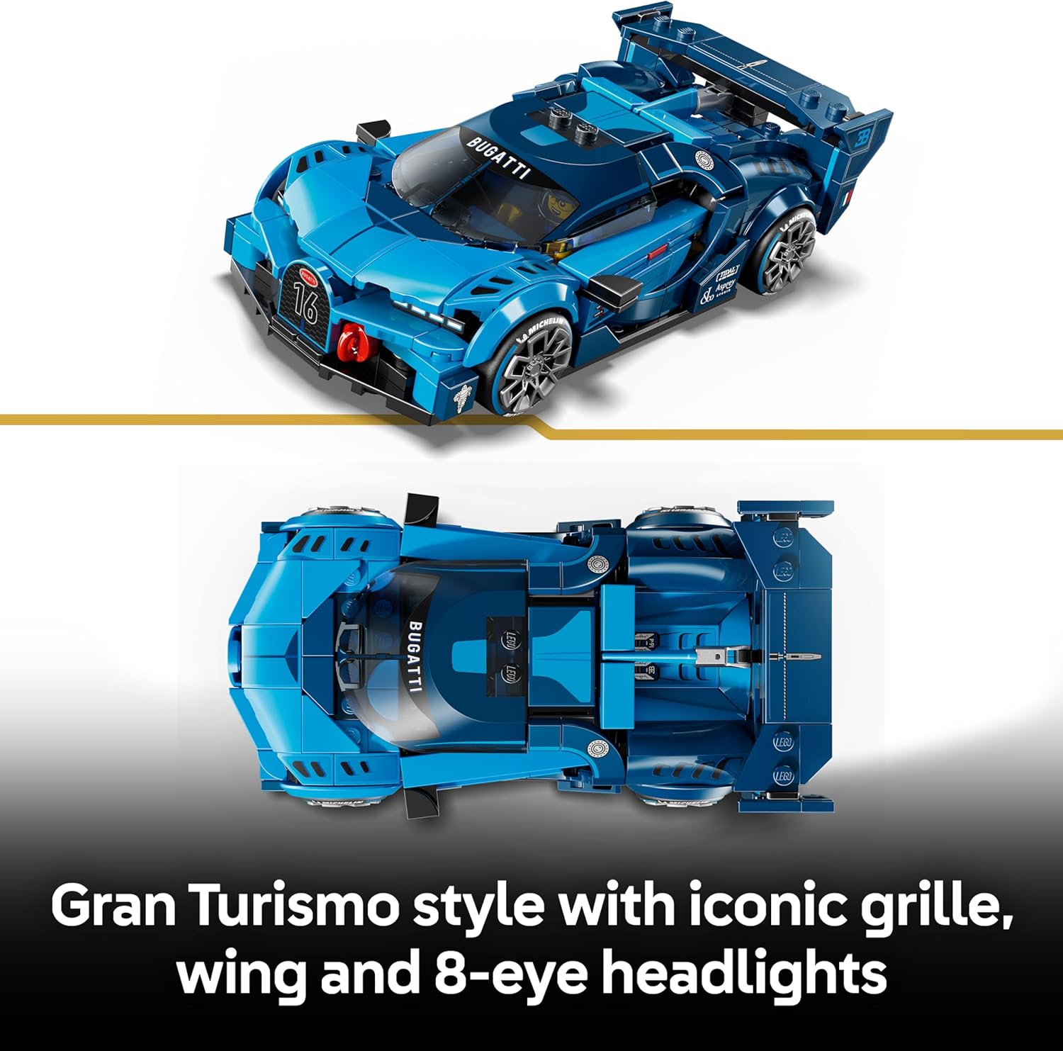 Thumbnail 2 de LEGO Speed Champions Bugatti Vision GT 77253 Hyper Sports Car model kit with minifigure driver