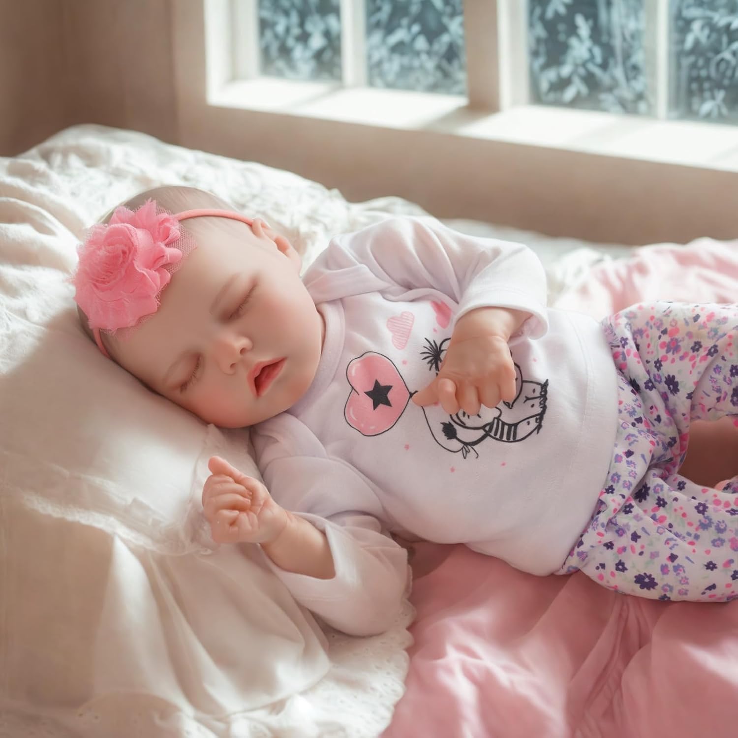 Detalle de JIZHI Reborn-Baby Dolls 17-inch realistic newborn doll 🎎