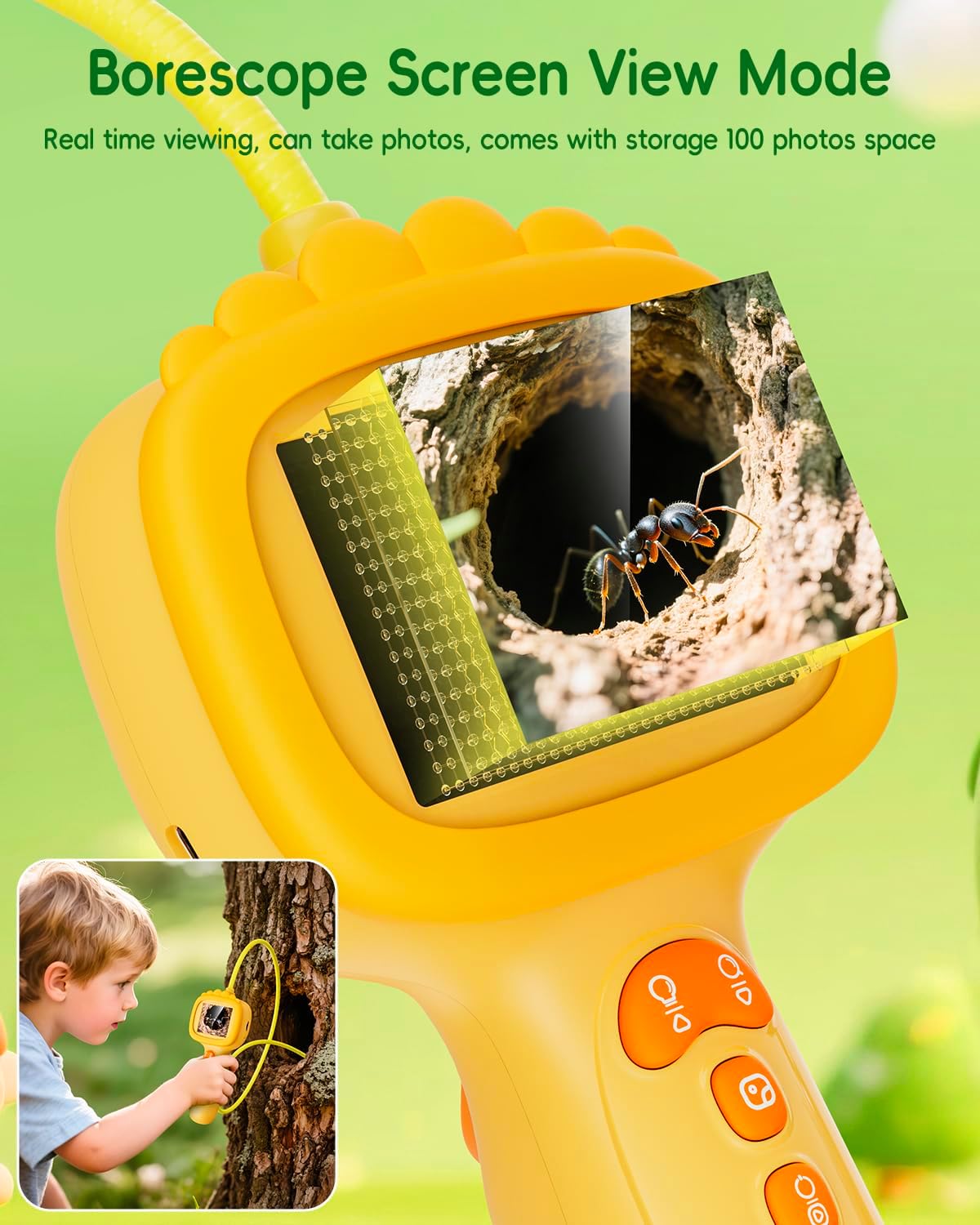 Thumbnail 4 de Borescope Snake Camera for Kids with Light
