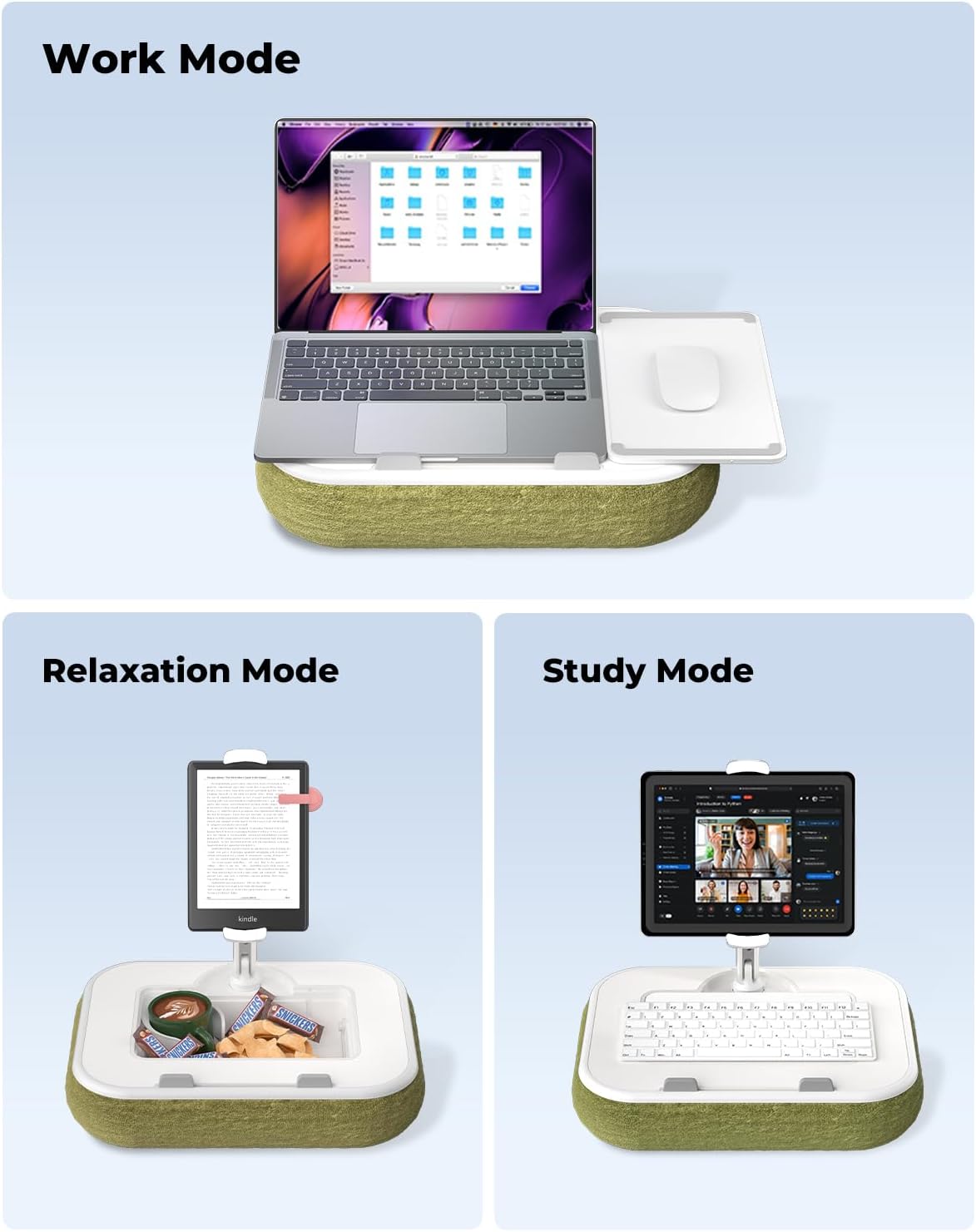 Detalle 2 de Viozon Kindle Pillow Stand and Laptop Lap Desk with 360° Arm