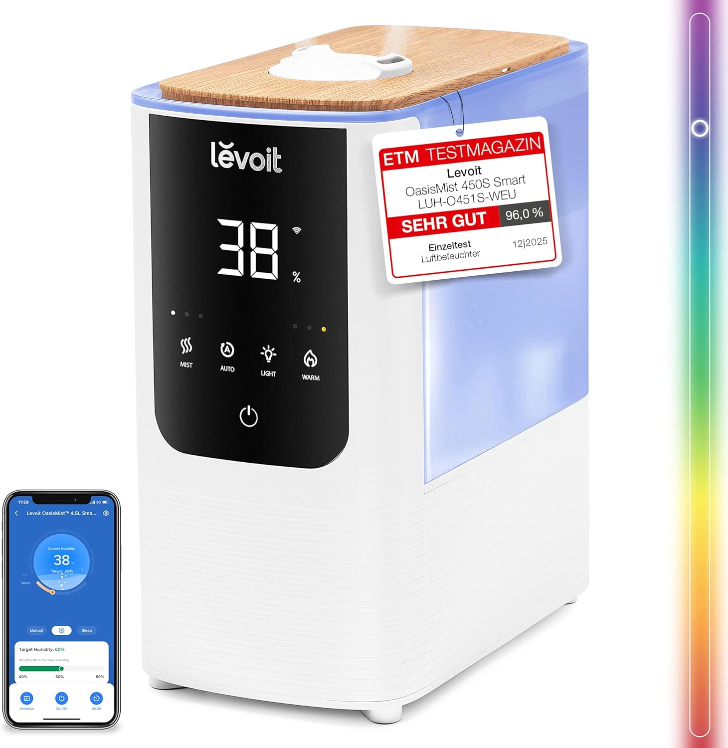 Levoit Top-Fill Luftbefeuchter Smart Humidifier 4,5 L