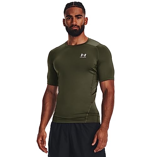 Detalle de Men's Heatgear Compression Shirt Marine Od Green/White XL di Under Armour