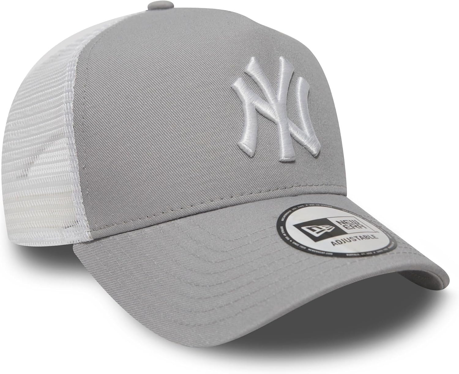 Detalle de New Era Clean Trucker York Yankees Snapback cap – Uomo, Gray White, OSFA