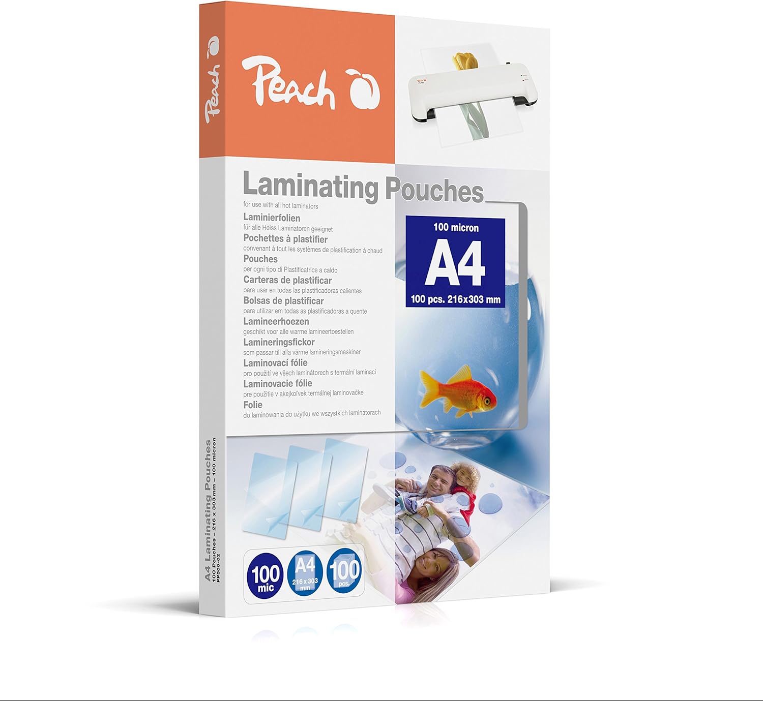 Thumbnail 6 de Peach Laminierfolien A4 - 80 mic - 100 pouches - matt - beschreibbar - Premiumqualität für beste Laminierergebnisse - kompatibel mit Geräten aller Markenhersteller - S-PP580-22
Peach Laminierfolien A4 - 80 mic - 100 pouches - m…