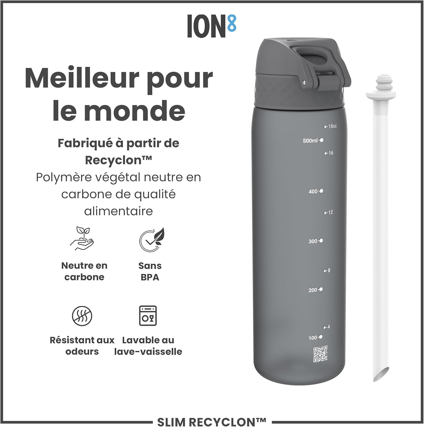 Thumbnail 4 de Ion8 Gourde Paille 500 ml đ„€