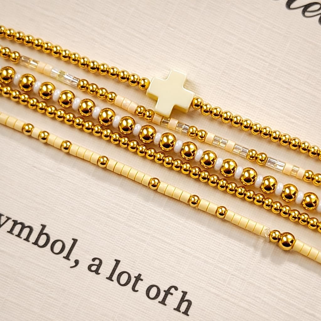 Detalle de EQUBIO Bracelet Set, 14K Gold-Plated