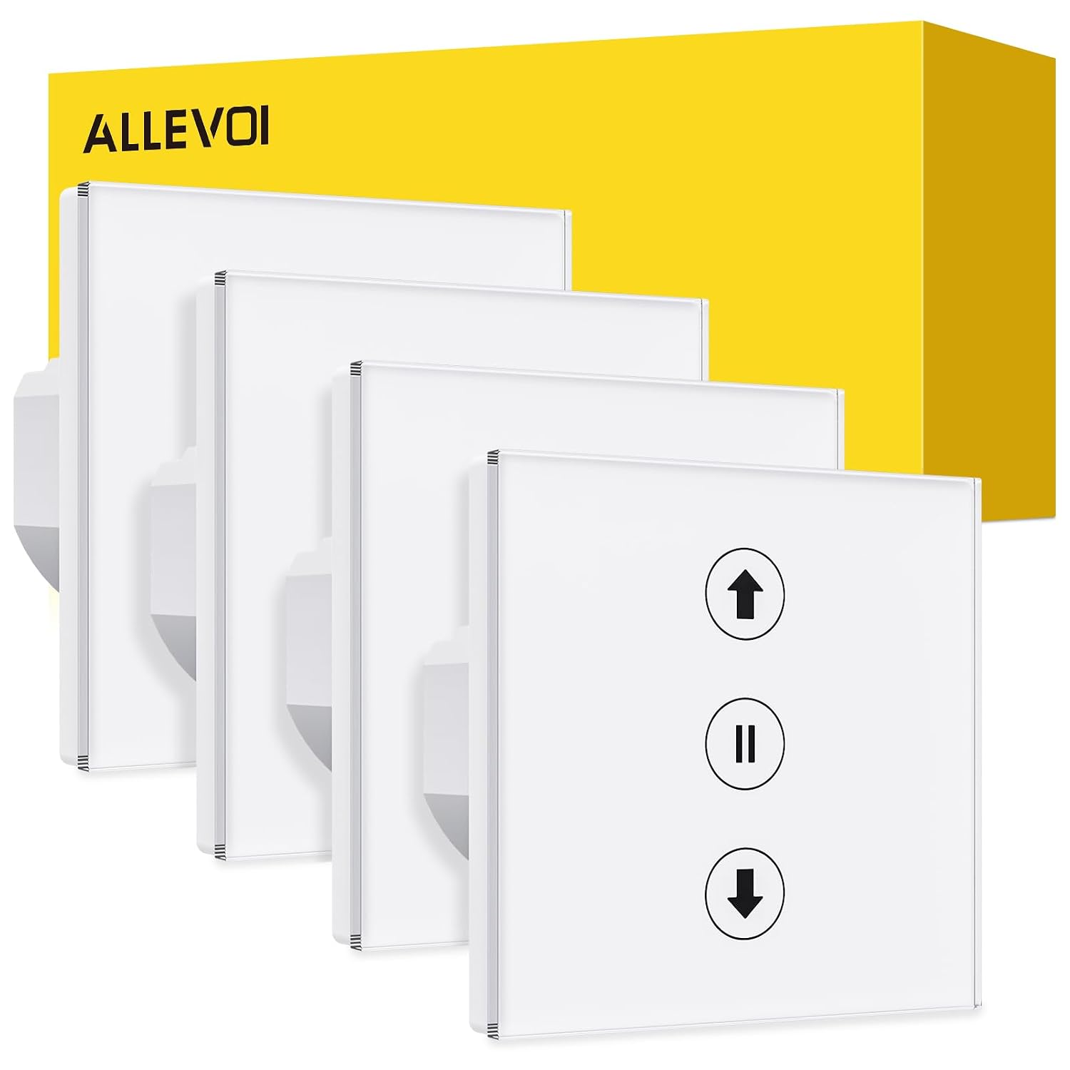 Detalle de ALLEVOI Smart Rolladenschalter 80×80 mm