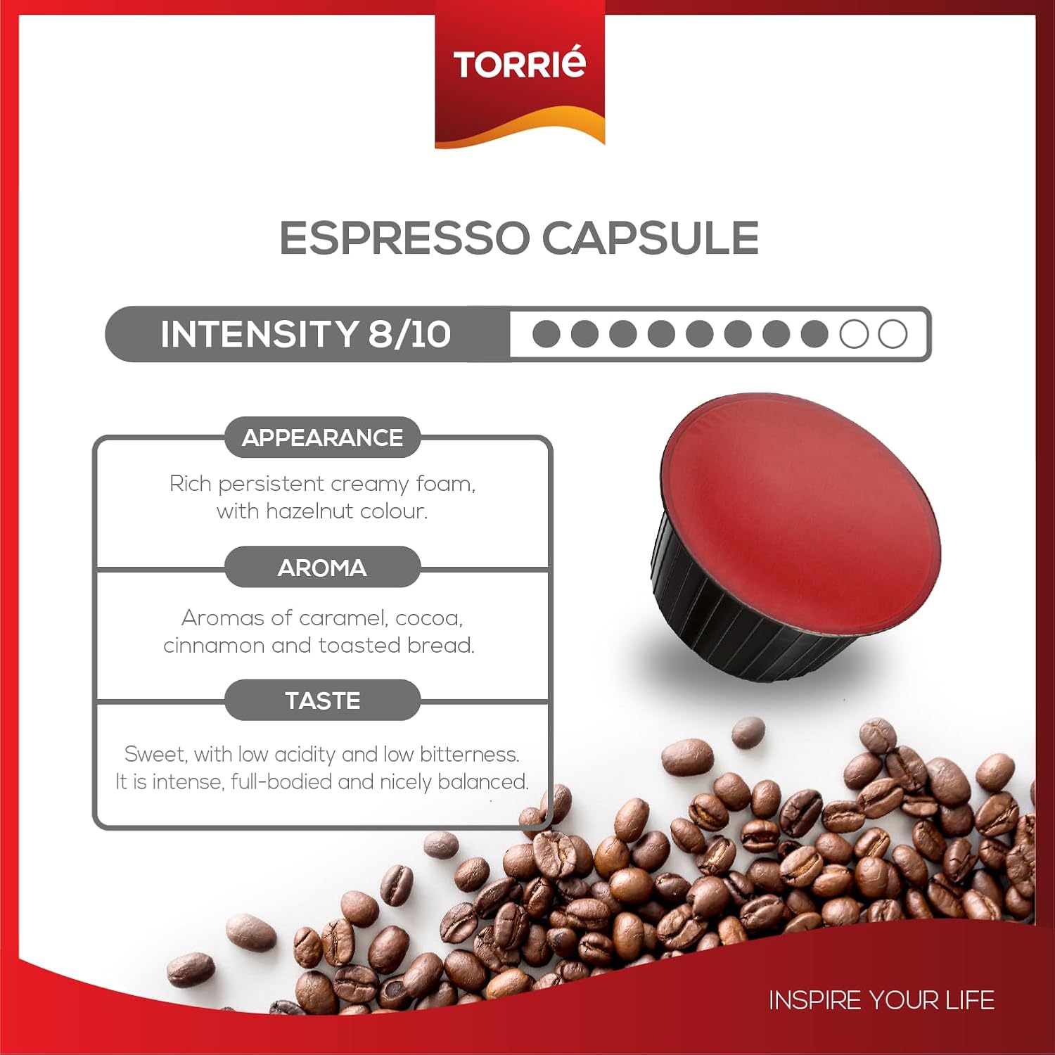 Detalle de Torrié Expresso Classico Coffee Pods Compatible with Dolce Gusto – Premium Espresso Capsules