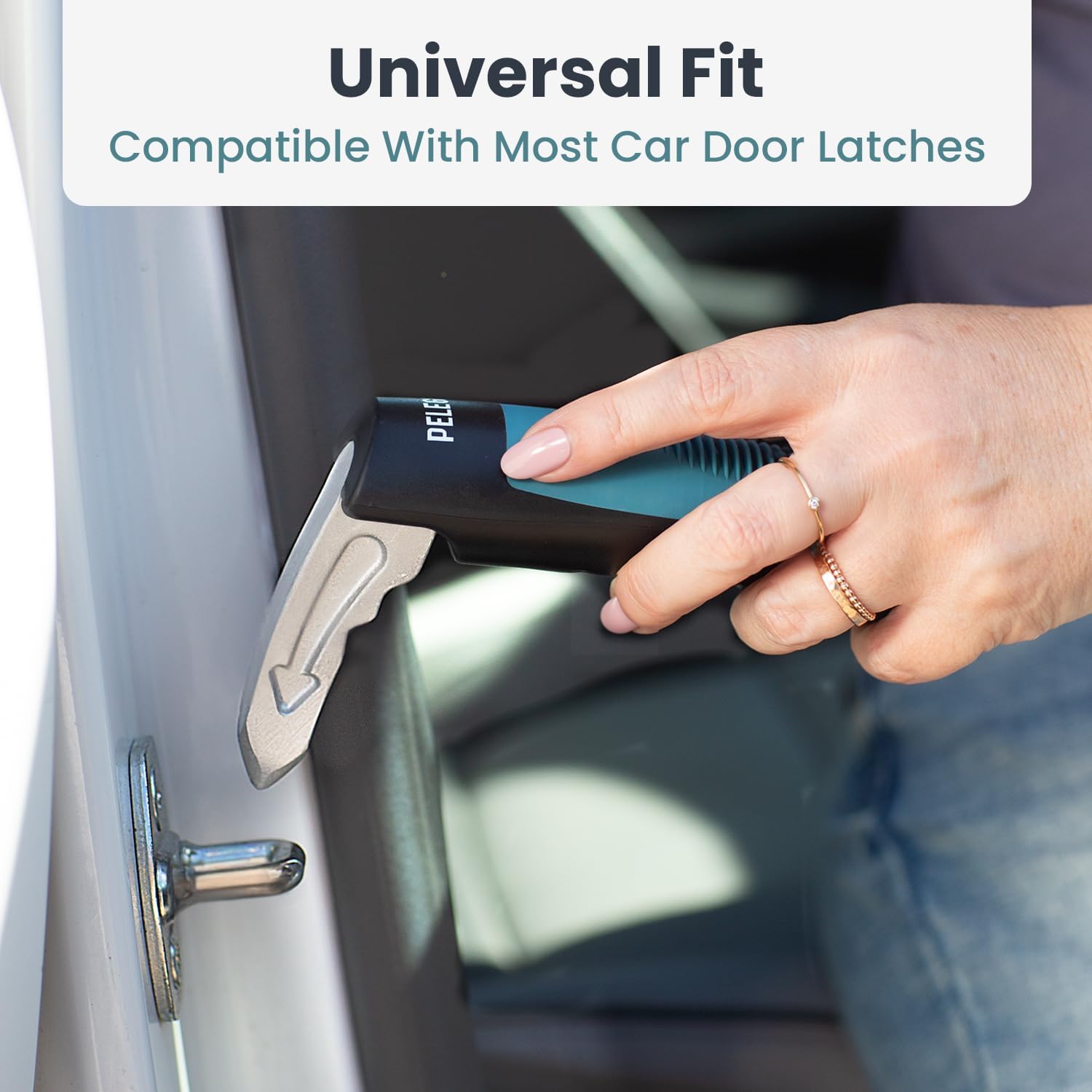 Detalle de PELEGON Car Door Assist Handle, 2-Pack with Anti-Slip Grip and 300 lb Support