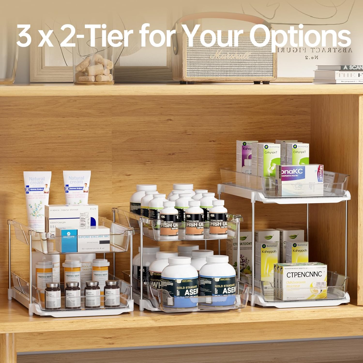 Thumbnail 5 de Delamu 3-Tier Under Sink Organizer 21x33.5x38 cm