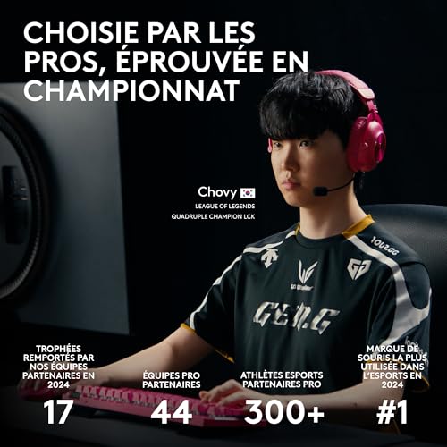 Thumbnail 7 de Logitech G PRO X SUPERLIGHT 2 — Souris gaming sans fil 60 g, HERO 2, 44 000 DPI, 8 kHz, USB-C