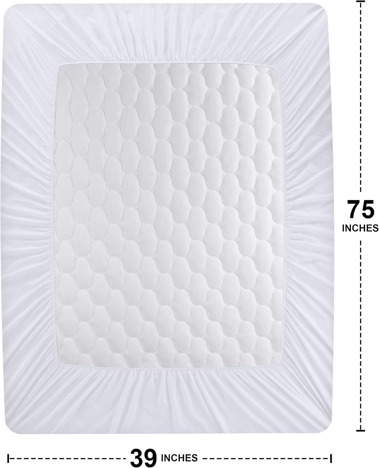 Thumbnail 3 de Utopia Bedding UB1626 Twin Waterproof Quilted Mattress Protector, 16" Deep Pocket