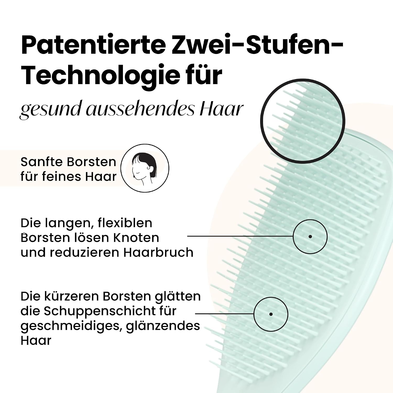 Detalle 2 de Tangle Teezer Ultimate Detangler Bürste für feines Haar