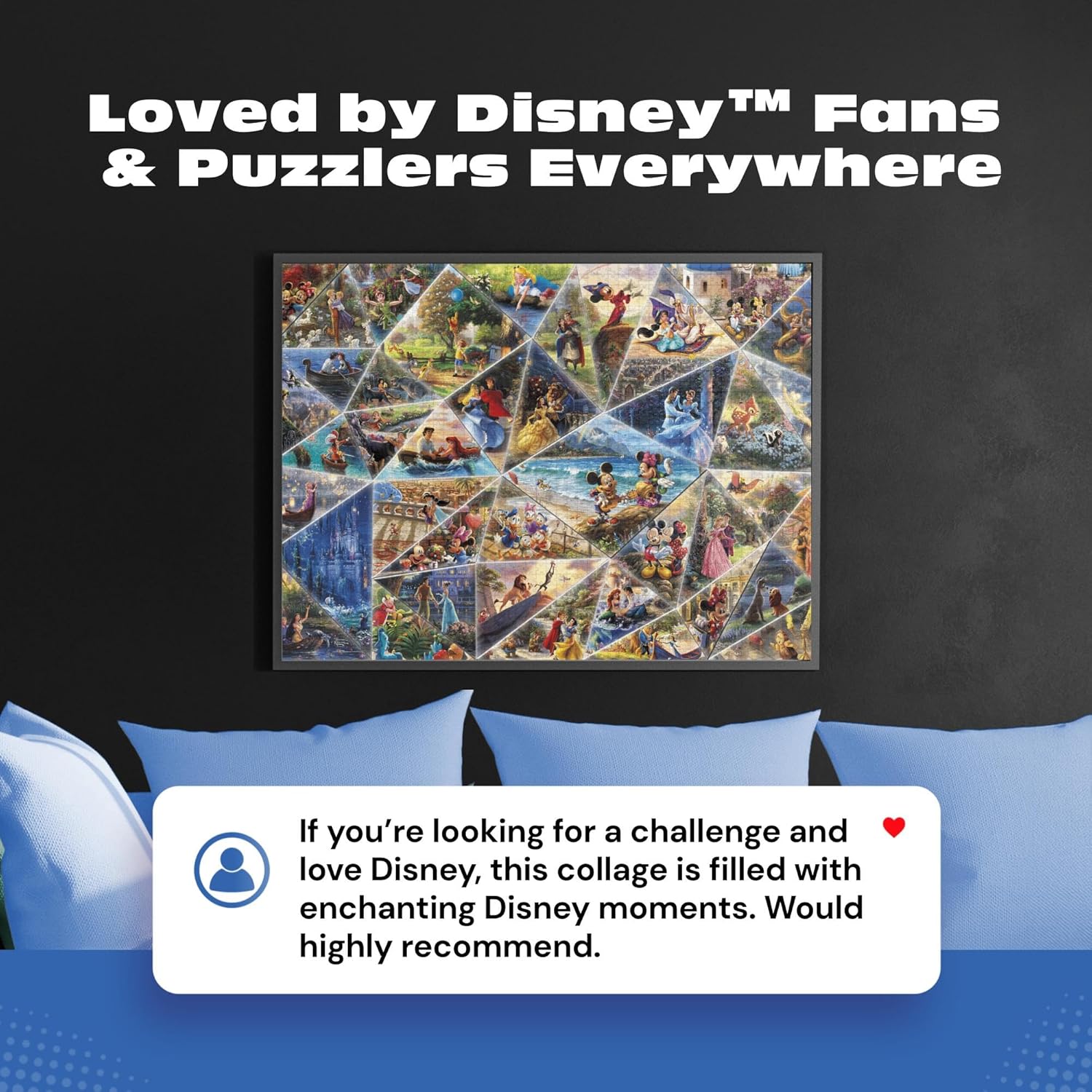 Detalle de CEACO Buffalo Games Thomas Kinkade Disney Collage 2000-Piece Jigsaw Puzzle (Disney Art Collection)